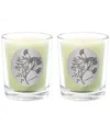 Qualitas Coriander Two Scented Beeswax Candle Set In White