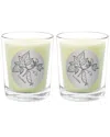 Qualitas Cucumber Two Scented Beeswax Candle Set In White