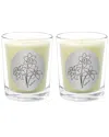 Qualitas Daffodail Two Scented Beeswax Candle Set In White