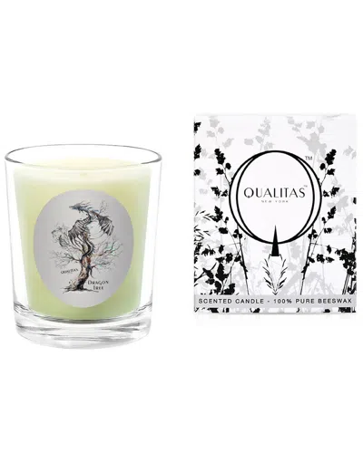 Qualitas Candles Dragon Tree Scented Beeswax Candle In White