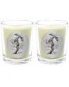 Qualitas Dragon Tree Two Scented Beeswax Candle Set In White