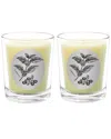 Qualitas Espresso Two Scented Beeswax Candle Set In White