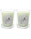 Qualitas Eucalyptus Two Scented Beeswax Candle Set In White