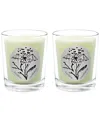Qualitas Excellent Launderette Two Scented Beeswax Candle Set In White