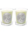 Qualitas Fig Tree Two Scented Beeswax Candle Set In White