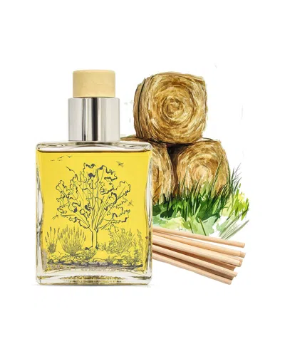Qualitas Candles Handmade Fresh Mown Hay Reed Diffuser In Yellow