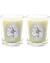 Qualitas Hazel Tree Two Scented Beeswax Candle Set In White