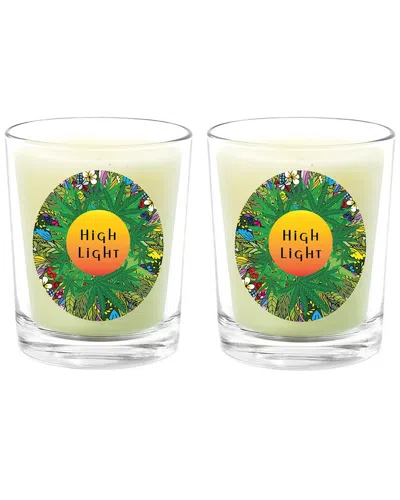 Qualitas Candles High Light Two Scented Beeswax Candle Set In White