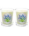 Qualitas Hyacinth Two Scented Beeswax Candle Set In White