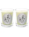 Qualitas Iris Two Scented Beeswax Candle Set In White