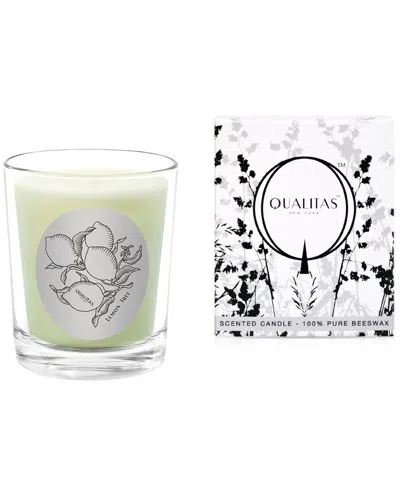 Qualitas Candles Lemon Tree 6.5oz Beeswax Candle In Green