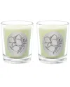 Qualitas Lemon Tree Two Scented Beeswax Candle Set In White