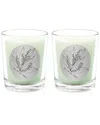 Qualitas Lily Of The Valley Two Scented Beeswax Candle Set In White