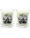Qualitas Musk Two Scented Beeswax Candle Set In White