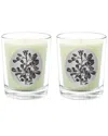 Qualitas Myrrh Two Scented Beeswax Candle Set In White