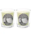 Qualitas Oud Two Scented Beeswax Candle Set In White