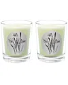 Qualitas Paperwhite Two Scented Beeswax Candle Set In White