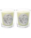 Qualitas Paprika Basil Two Scented Beeswax Candle Set In White