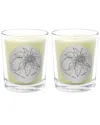 Qualitas Passion Fruit Two Scented Beeswax Candle Set In White