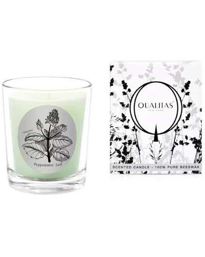 Qualitas Candles Peppermint Leaf 6.5oz Beeswax Candle
