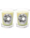 Qualitas Pomander Two Scented Beeswax Candle Set In White