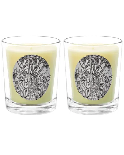 Qualitas Port Au Prince Two Scented Beeswax Candle Set In White
