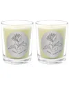 Qualitas Radiant Lily Two Scented Beeswax Candle Set In White