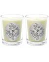 Qualitas Rock Rose Two Scented Beeswax Candle Set In White