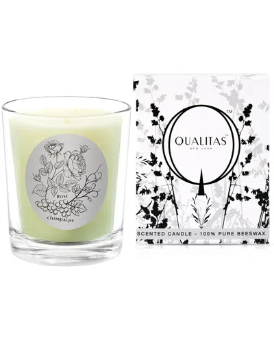 Qualitas Candles Rose Champagne Scented Beeswax Candle