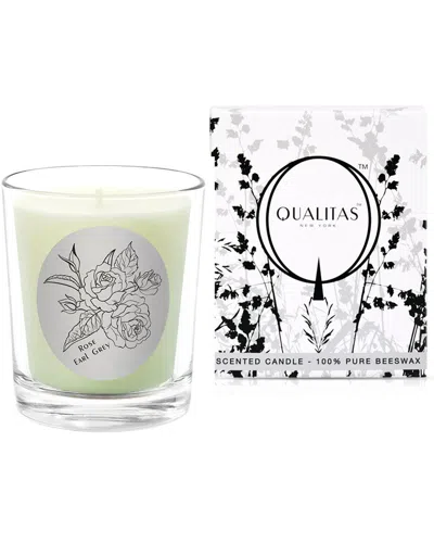Qualitas Candles Rose Earl Grey Scented Beeswax Candle