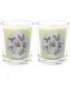 Qualitas Rose Truffle Two Scented Beeswax Candle Set In White