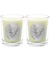 Qualitas Rosemary Two Scented Beeswax Candle Set In White