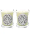 Qualitas Rufus Draco Two Scented Beeswax Candle Set In White