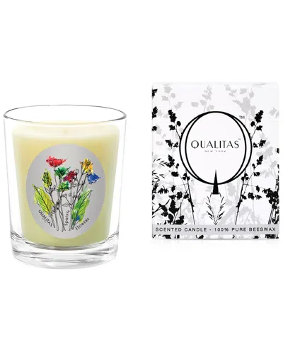Qualitas Spring Flowers Candle In White