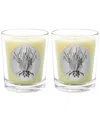Qualitas Vetiver Two Scented Beeswax Candle Set In White
