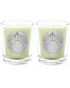 Qualitas Yuzu Two Scented Beeswax Candle Set In White