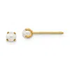 Quality Gold Women's Iverness Simulated Pearl Post Earrings In Gold In Gold