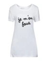 Quantum Courage Woman T-shirt White Size L Viscose In White