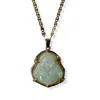 Quartz & Canary Women's Gold / Green Gold Vermeil Bamboo Buddha - Jade In Blue
