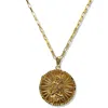 Quartz & Canary Women's Gold / Green / Yellow Papyrus Zodiac Vermeil Virgo Pendant In Multi