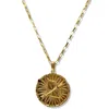 Quartz & Canary Women's Gold / Red / Purple Papyrus Zodiac Vermeil Sagittarius Pendant