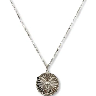Quartz & Canary Women's Silver / Black Papyrus Zodiac Sterling Silver Capricorn In Multi