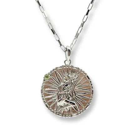 Quartz & Canary Women's Silver / Yellow / Green Papyrus Zodiac Sterling Silver Virgo