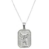 Quartz & Canary Women's Sterling Silver Archangel Gabriel Pendant In Silver