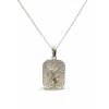 Quartz & Canary Women's Sterling Silver Archangel Raphael Pendant In Silver