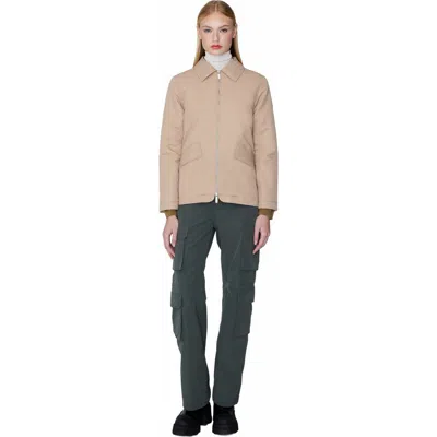 Quartz Co. Adele | Lightweight Insulated Jacket In Sand Beige