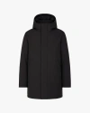 Quartz Co. Austin | Hooded Insulated Winter Jacket In Black