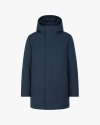 Quartz Co. Austin | Hooded Insulated Winter Jacket In Blue