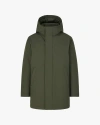 Quartz Co. Austin | Hooded Insulated Winter Jacket In Green