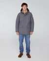 Quartz Co. Bennett | Hooded Insulated Winter Jacket In Steel Grey